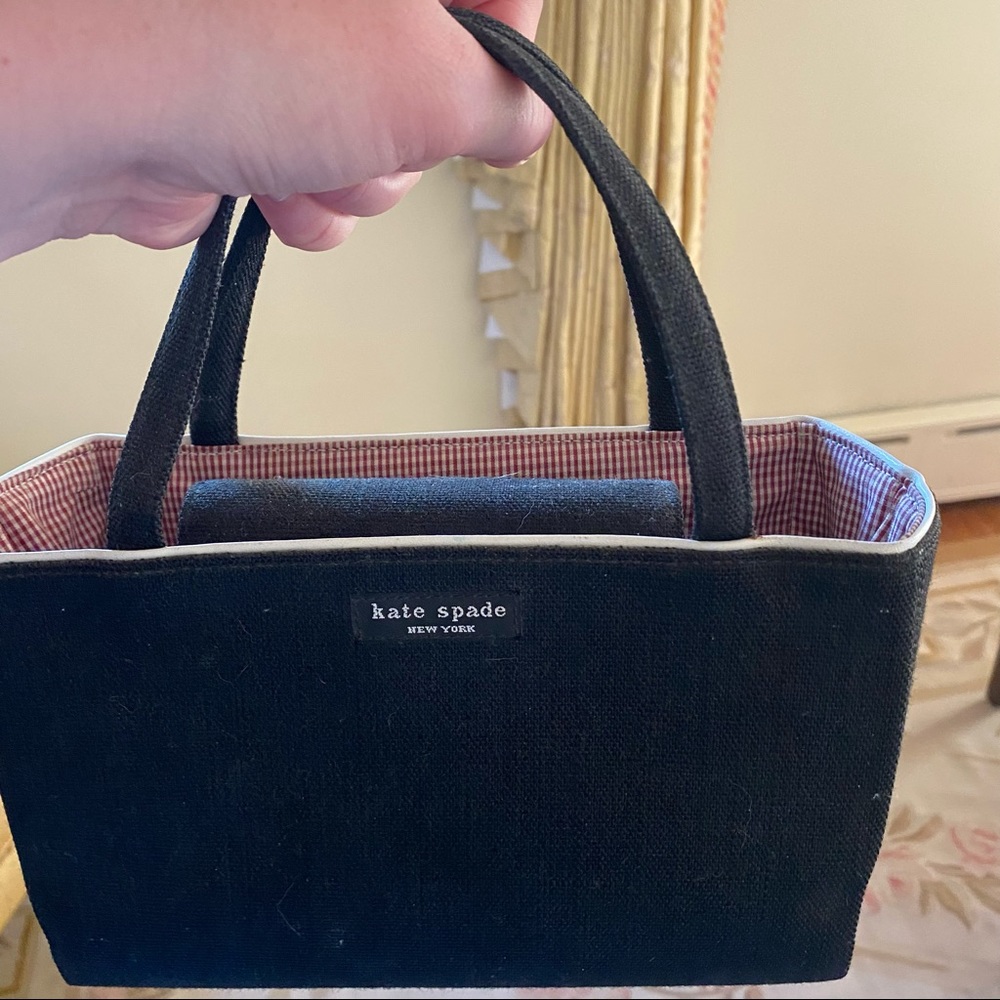 Kate Spade Black Square Canvas Purse